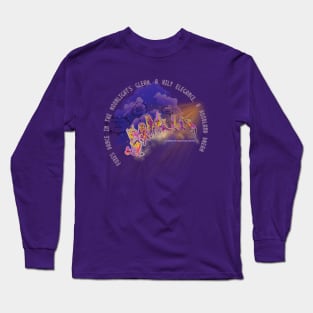 Halloween Foxes Dancing in the Moonlight's Gleam, a Wily Elegance, a Woodland Dream Long Sleeve T-Shirt